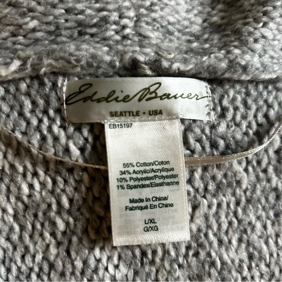 Eddie Bauer Gray Long Cardigan Size Medium - Picture 2 of 3